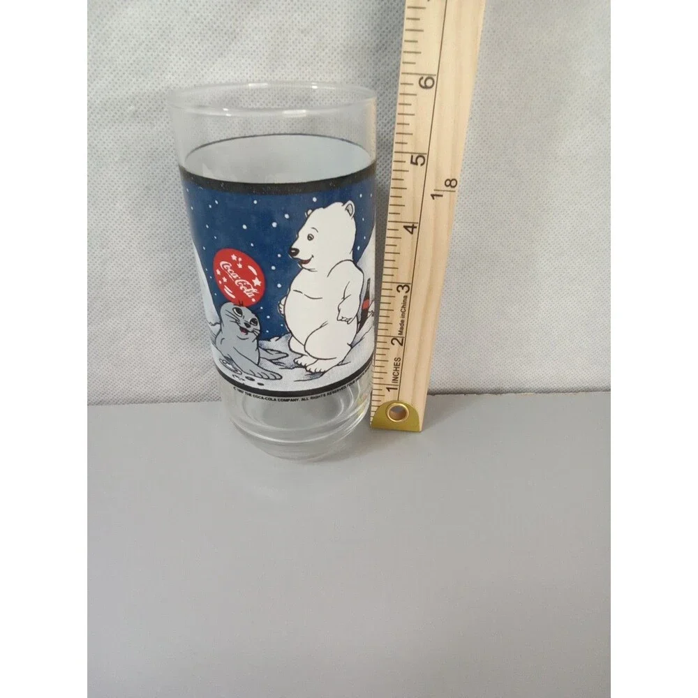 Coca-Cola Winter Baby Polar Bear and Seal Glasses 1997‎  Vintage